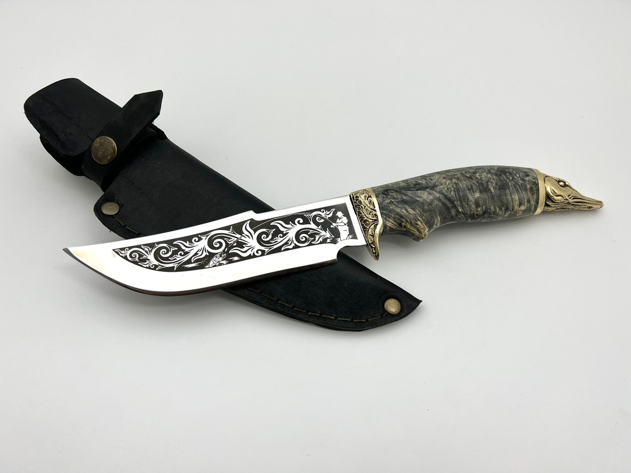 Ніж ручної роботи «Щука» сталь 95х18, фото 1