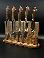 Магнітна підставка для ножів Лисячий хвіст із ясеня 31*19*8 см.