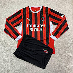 Футбольна форма Мілан довгий рукав 2024-25