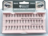 Ресницы для наращивания пучковые Salon Professional 2 пучка mix