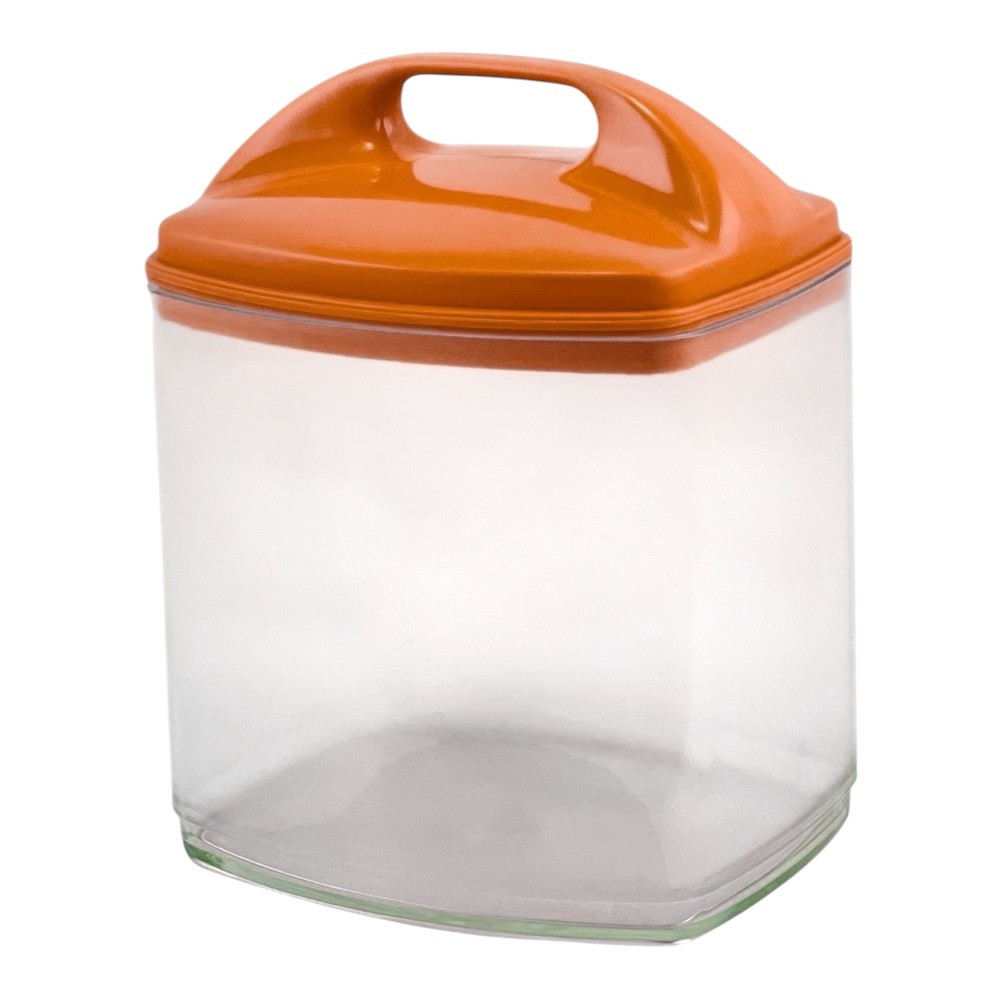 Ємність для сипучих пластикова Гулівер мала (помаранчевий) контейнер Lamela L280-43, фото 1