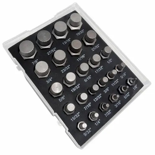 Набір екстракторів 25шт для пошкоджених болтів, гвинтів, CrMo сталь., фото 1