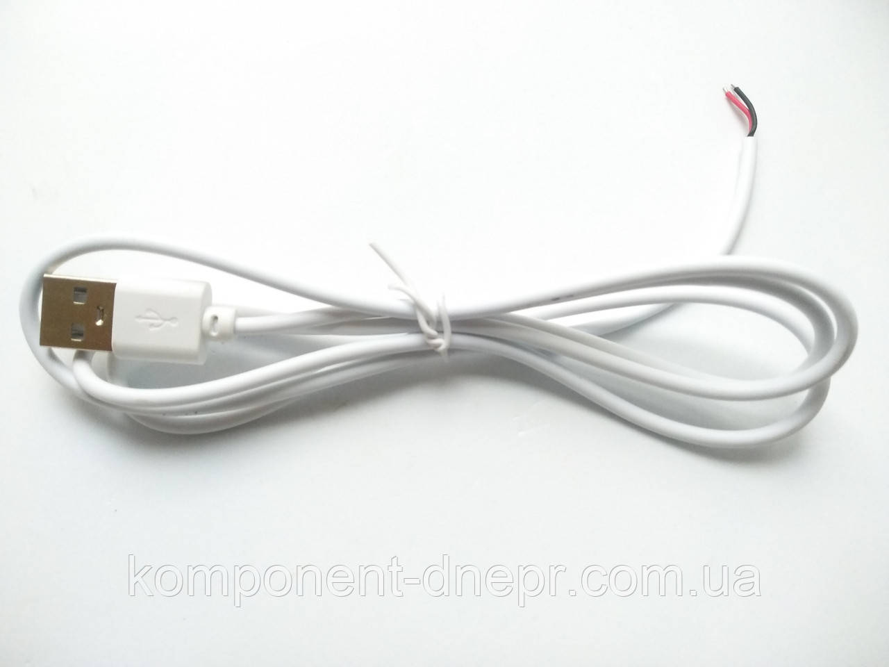 Кабель вхід USB2.0 type A — вихід 2 pin червоний + чорна довжина 0.95 м білий