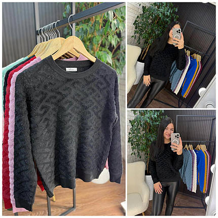 Теплий жіночий светр, тканина "Кашемір" 44/46, 48/50, 52/54 розмір 44/46 52/54, фото 1