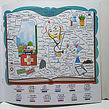 Розвиваюча дитяча розмальовка "Малюємо та вчимо англійську" / "12 слів - 12 кольорів" / РМ-61-03, фото 3