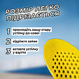 Устілки для взуття стельки, устілки в кросівки спортивні, устілки для бігу дихаючі Hechpro (3162) р 36, фото 2