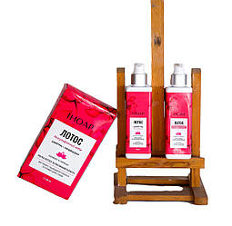 Безсульфатний набір для росту волосся із кератином та розмарином, Іноар Лотос, 2*250 мл