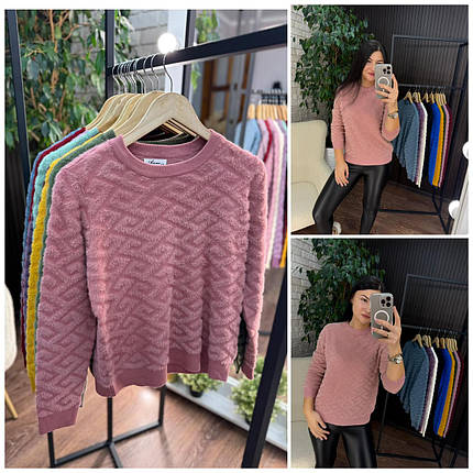 Теплий жіночий светр, тканина "Кашемір" 44/46, 48/50, 52/54 розмір 44/46 48/50, фото 1