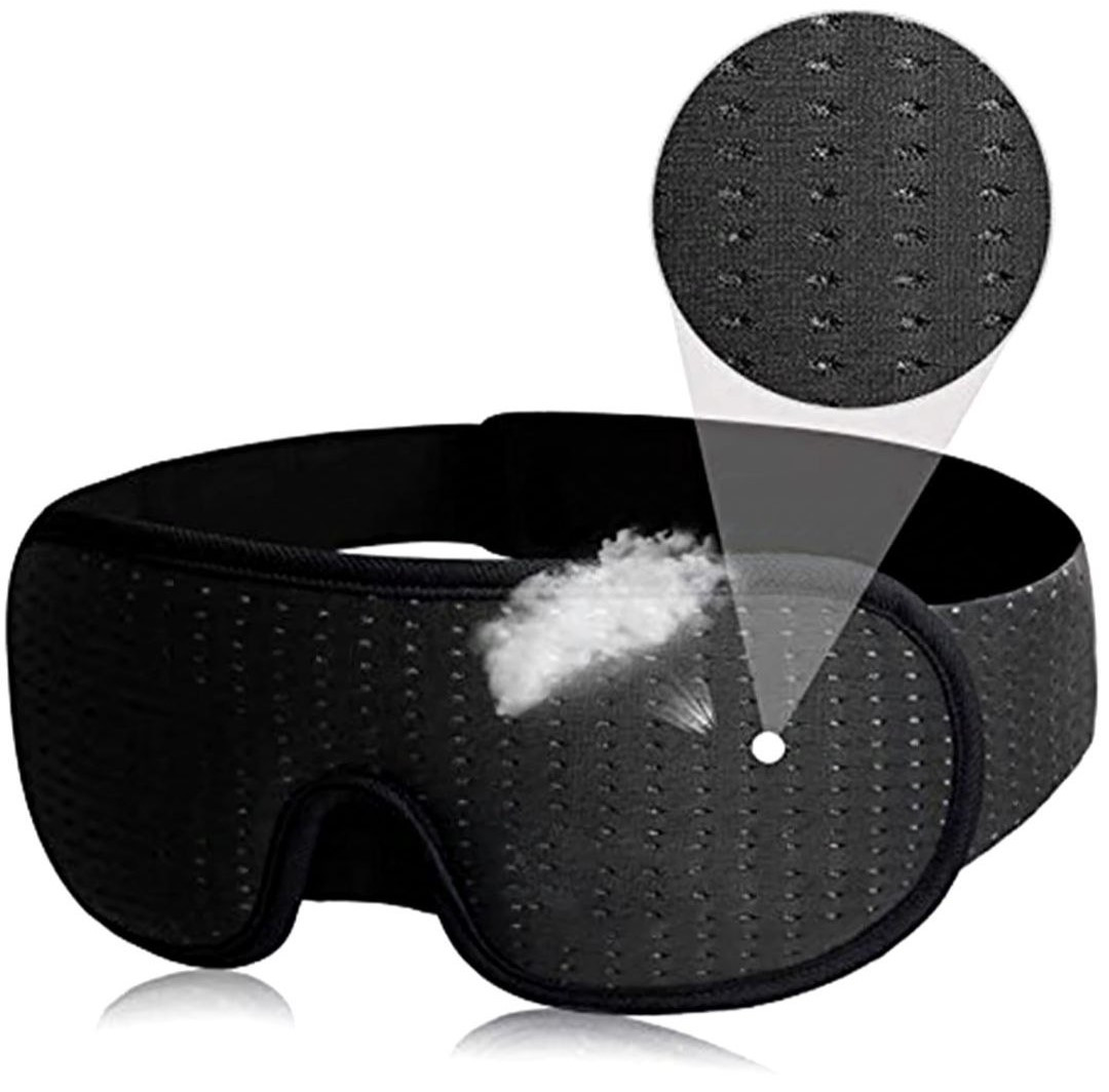 Маска для сну дихаюча 3D Breath Black