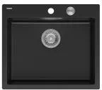 Кухонна мийка Quadron Morgan 110 Pure Carbon Matt Black/Steel HB8304U7BSP2O, фото 1