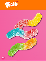 Цукерки мармелад Trolli Світлячки (кислі) 150 г, фото 3