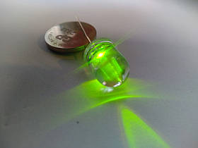 Світлодіод 8mm салатовий прозорий №59