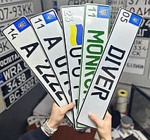 Дублікат іменного знака, індивідуальний автономер з регіоном з голограмами