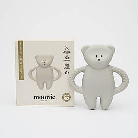 Прорізувач MOONIE Ведмедик з натурального каучуку, Gray