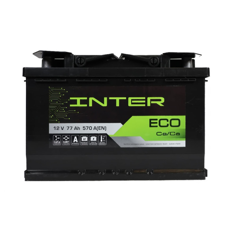 Автомобільний акумулятор INTER Eco 77Ah 620A L+ (L3)