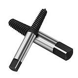 Екстрактор зламаних головок гвинтів, екстрактор зламаної різі, набір 5 шт. у пластиковому кейсі., фото 5