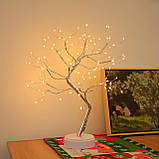 Декоративне світлодіодне дерево світильник нічник 50 см Bonsai Led Tree Light Raindrop, фото 5