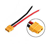 Роз'єм живлення XT60 (мама) з проводом 12 AWG