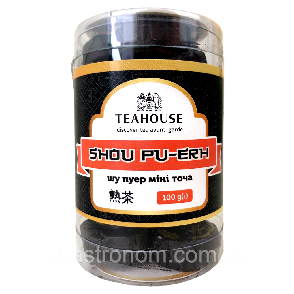 Чай чорний шу пуер міні точа Тіхаус Teahouse 100g 12шт/ящ (Код: 00-00016960)