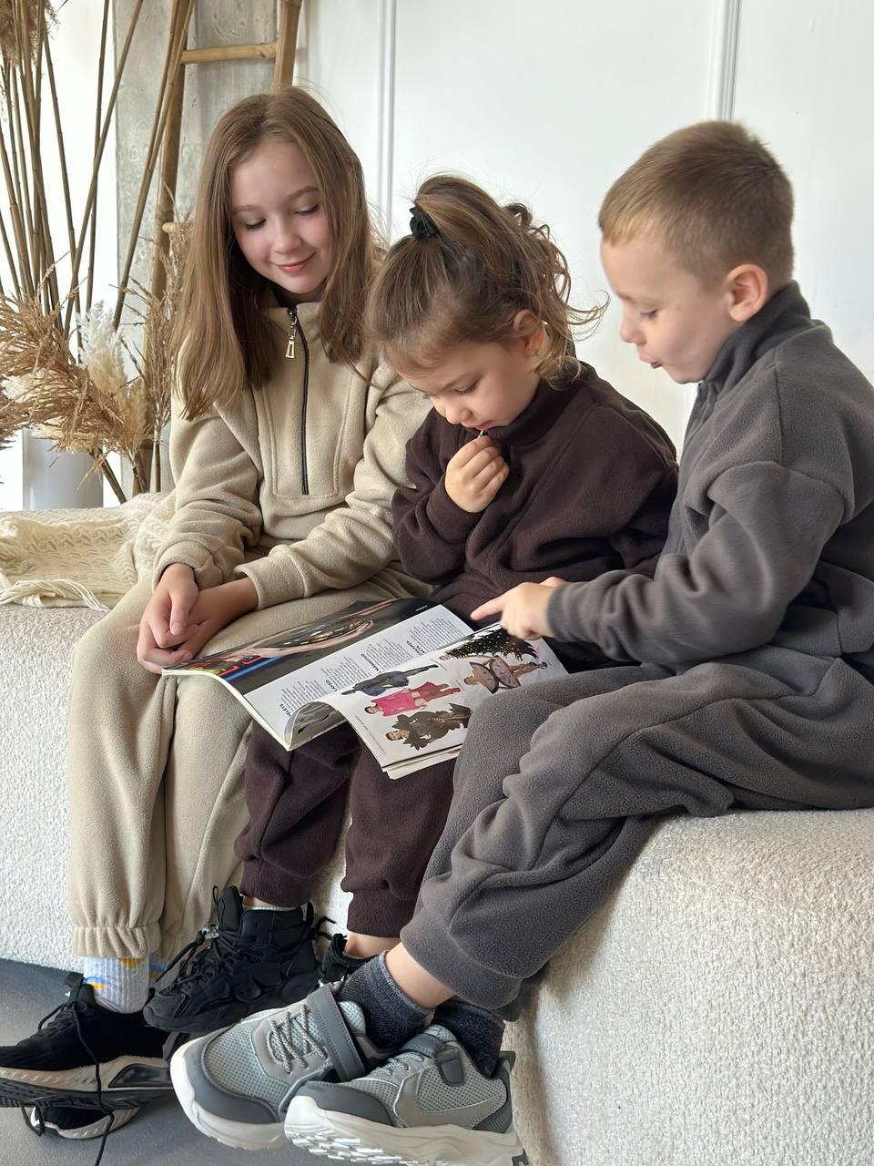 Дитячий теплий флісовий костюм, фото 1