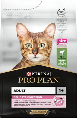 АКЦІЯ Purina Pro Plan Delicate Digestion сухий корм для котів з чутливим травленням, ягня 3 кг, фото 1