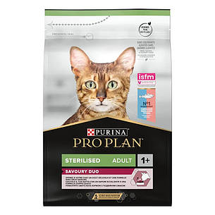 АКЦІЯ Purina Pro Plan Sterilised сухий корм для стерилізованих кішок, з тріскою та фореллю 3 кг, фото 1