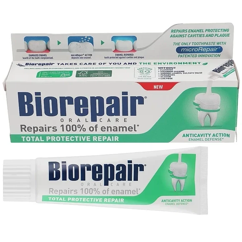 Зубна паста BioRepair Абсолютний захист і відновлення, 75 мл