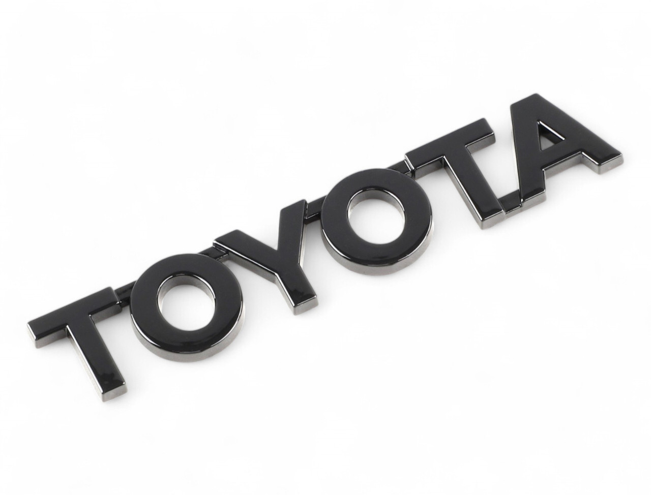 Емблема напис Toyota чорна глянсова 115х20 мм (на скотчі) 7544112A00, фото 1
