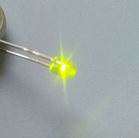 Світлодіод салатовий прозорий, 3 mm №4