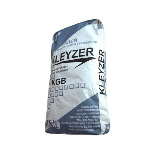 Клей для газо- та піноблоків Kleyzer