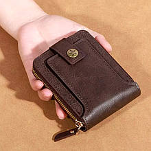 Чоловічий гаманець портмоне темно-коричневий