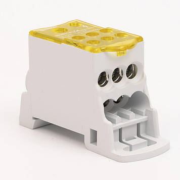 Блок розподільчий 125A на DIN-рейку (однофазний)