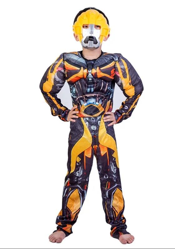 Дитячий костюм робота-трансформера Bumble Man/Бамблбі джміль GH на зріст 95-140 чорно жовтий