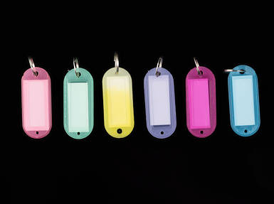 Бирка для ключів. Колір мікс. 61мм