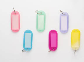 Бирка для ключів. Колір мікс. 61мм, фото 5