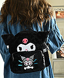 Рюкзак Куромі чорний для дівчинки, hello kitty аніме портфель, фото 3