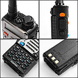 BAOFENG UV-5R+ Plus двостороння радіостанція, великий радіус дії для дорослих, перезаряджається з навушником, рація, фото 2