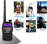 BAOFENG UV-5R+ Plus двостороння радіостанція, великий радіус дії для дорослих, перезаряджається з навушником, рація, фото 3