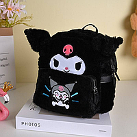 Рюкзак Куромі чорний для дівчинки, hello kitty аніме портфель
