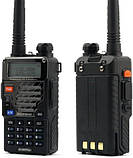 BAOFENG UV-5R+ Plus двостороння радіостанція, великий радіус дії для дорослих, перезаряджається з навушником, рація, фото 5