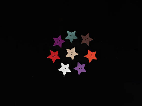 Дерев'яні заготовки для творчості. Колір мікс. 18мм, фото 1