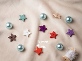 Дерев'яні заготовки для творчості. Колір мікс. 18мм, фото 2