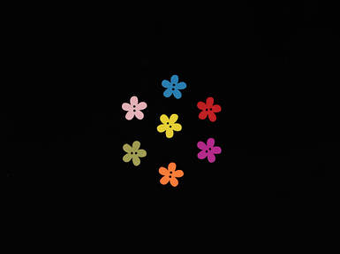 Дерев'яні заготовки. Квіточка. Колір мікс. 15мм