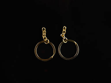 Основа для брелка. Колір "золото". 30мм