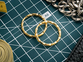 Кільце рифлене. Колір "золото". 28мм, фото 3