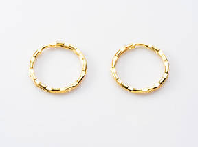 Кільце рифлене. Колір "золото". 28мм, фото 4