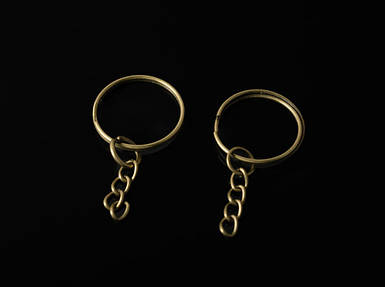 Заготовка для брелка. Колір "стара латунь". 25мм