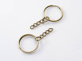 Заготовка для брелка. Колір "стара латунь". 25мм, фото 2