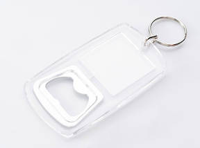 Акрилові заготовки для брелка. Відкривачка. 45х84мм (Фото 33х33мм)., фото 4