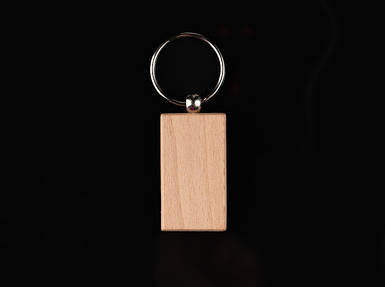 Брелок дерев'яний для гравіювання. Прямокутник. 30х55мм